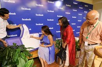 Krish and Shriya Saran at Facebook office